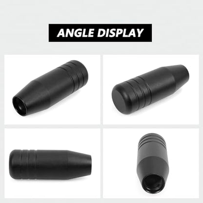 Universal 3.5inch Aluminum Alloy Shift Knob, Heavy Duty Car Gear Lever Stick Shifter Handle fit Most Automatic Manual Vehicle Black - color: Black, size: 9cm