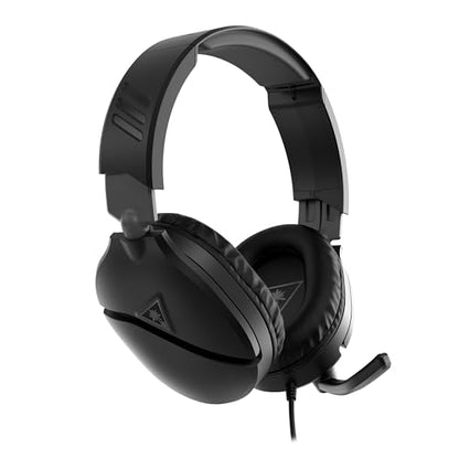 Turtle Beach Recon 70 Wired Multiplatform Gaming Headset for PC, PS5, Xbox | Xbox Series X|S, Xbox One, PlayStation, PC Splitter Cable, Flip-to-Mute Mic, 40mm Speakers, Lightweight, Soft Earpads, Black