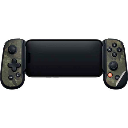 Skinit Decal Gaming Skin Compatible with Backbone One for iPhone Game Controller - Hunting Camo Design - color: Green - CAMOXX05