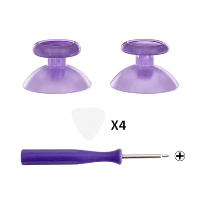 eXtremeRate Replacement 3D Joystick for Nintendo Switch 2 Pro Controller, Left Right Analog Stick Thumbsticks with Screwdriver Tools for Switch 2 Pro, Multi-Colors Options - Clear Altomic Purple - color: Clear Altomic Purple