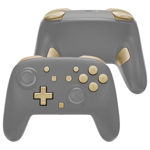 eXtremeRate DIY Replacement Full Set Buttons for Nintendo Switch 2 Pro Controller, Custom ABXY Dpad + - Home Capture Power L R ZR ZL Triggers Sync GL GR Buttons for Switch 2 Pro - Champagne Gold - color: Champagne Gold