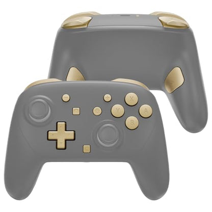 eXtremeRate DIY Replacement Full Set Buttons for Nintendo Switch 2 Pro Controller, Custom ABXY Dpad + - Home Capture Power L R ZR ZL Triggers Sync GL GR Buttons for Switch 2 Pro - Champagne Gold - color: Champagne Gold