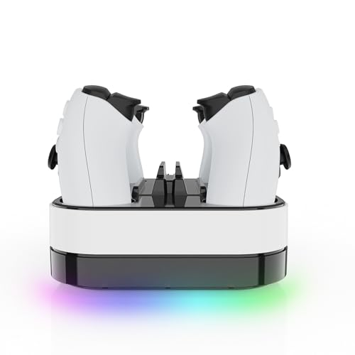 Charger Dock Stand for PS5 Portal and Controller 3-in-1 Charging Docking Station Anti-Slip Charging Dock Base Stand