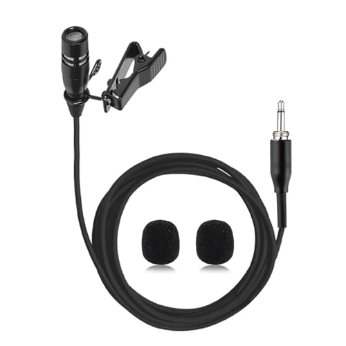 Lavalier Microphone Lapel Mic for Bodypack Transmitter System | Unidirectional Condenser Super Cardioid Clip-On Mic for Wireless Bodypack Transmitter System with 3.5mm Thread Screw Plug - style: 3.5mm Thread screw Plug