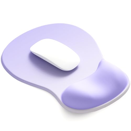ErgoComfort Gel Wrist Rest Mouse Pad-Ergonomic Office Mousepad with Wrist Support-Non-Slip, Design Desk Accessories Mat for Home&Game Decor (06Purple Ombre) - color: 06Purple Ombre