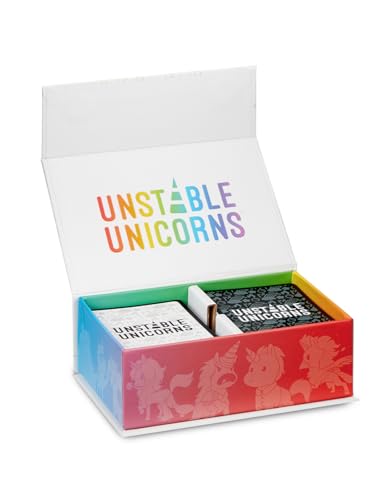 Unstable Games Unstable Unicorns Card Game - Strategy Party Game for 2-8 Players, Ages 8 and Up - Funny Family Game Night Card Game from the Creators of Here to Slay - style: Unstable Unicorns Base game