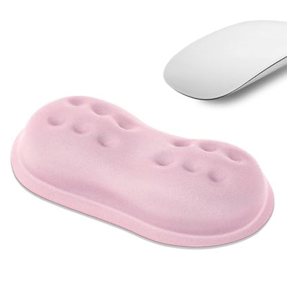 VANKEY Ergonomic Mouse Wrist Rest, Soft Support, Memory Foam Pad, Non-Slip Base (Pale Pink) - color: Pale Pink
