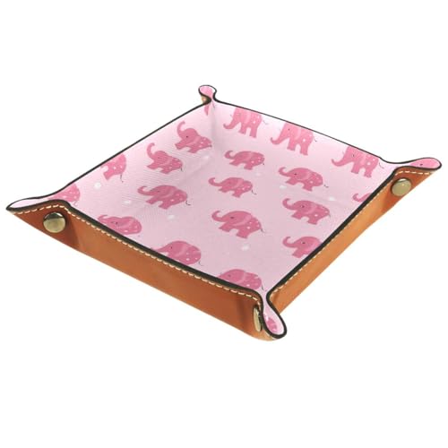 Cute Elephants Dice Tray Dice Rolling Tray Folding Dice Holder for Dice Games, Like RPG, DND and Other Table Games - color: Multi 10