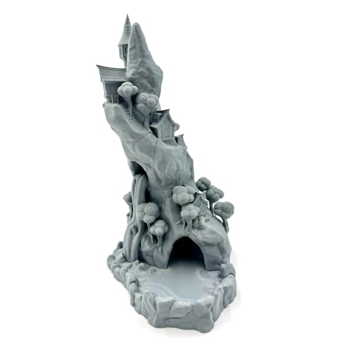 Mountain Village Dice Tower - D&D RPG Tabletop Gaming Accessory - Modular Design for Easy Storage