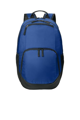 SPORT-TEK Unisex Rec Backpack | Laptop Bag for Women & Men, Gym Backpack with Padded Back & Ventilated Shoe Compartment - color: True Royal