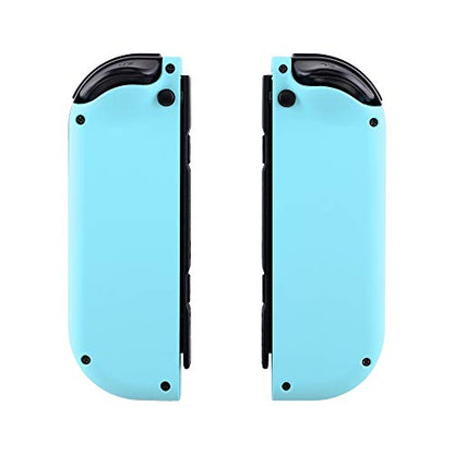 eXtremeRate DIY Replacement Shell Buttons for Nintendo Switch & Switch OLED, Heaven Blue Custom Housing Case with Full Set Button for Joycon Handheld Controller [Only The Shell, NOT The Joycon] - color: Heaven Blue