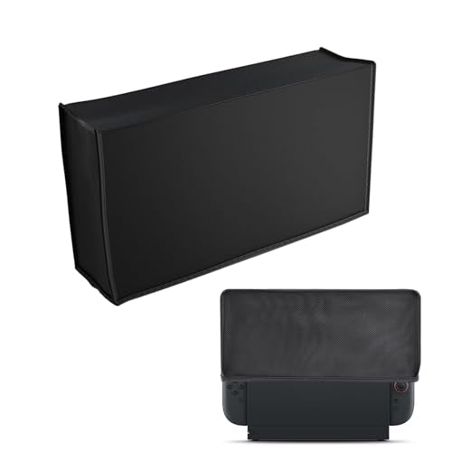 Dust Cover Console Non-Scratch Sleeve Protective Cover Thick Fabric Precision Cut Dust Guard Easy Access Cable Port Black