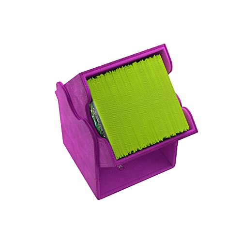 GameGenic Deck Box – Squire XL Purple 100CT – Durable and Sturdy TCG, OCG, CCG Card Storage – Compatible with Pokemon, Yugioh, Commander, and MTG Magic: The Gathering Cards - color: Purple