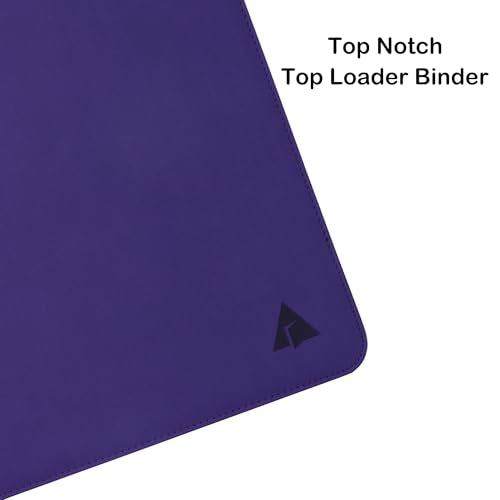 Top loader Binder, Holds 504 Top loaders, 9-Pocket Top Loader Binders with Sleeves for TCG & Sports Cards in 3'' x 4'' Top loaders -Purple - color: Purple