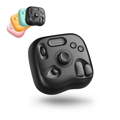 TOUR BOX Lite Bluetooth - Compact Editing Keyboard, Artists Drawing Keypad, Works with Clip Studio Paint & More, Creative Console with Custom Software, Streamline All Workflow - Wireless (Unit Only) - color: Classic Black