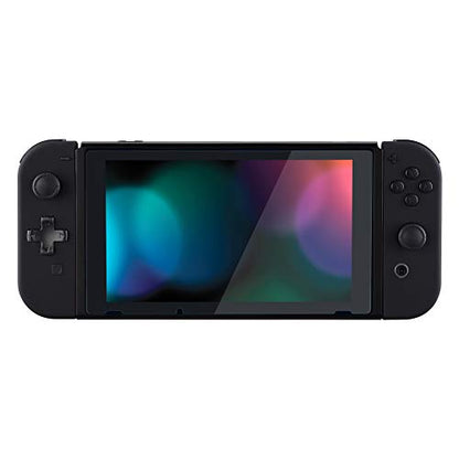 eXtremeRate Soft Touch Black Joycon Handheld Controller Housing (D-Pad Version) with Full Set Buttons, DIY Replacement Shell Case for Nintendo Switch & Switch Oled Joy-Con – Console Shell NOT Included - color: Black