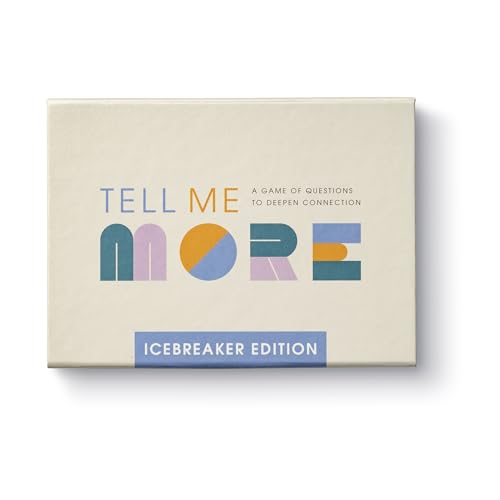 Compendium Tell Me More: Icebreaker Edition – A Conversation-Starter Game of 52 Questions to Deepen Connections - color: Icebreaker Edition
