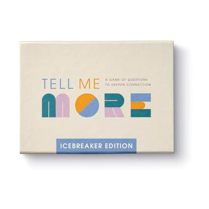 Compendium Tell Me More: Icebreaker Edition – A Conversation-Starter Game of 52 Questions to Deepen Connections - color: Icebreaker Edition
