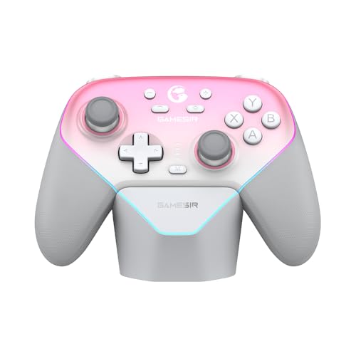 GameSir Super Nova Wireless Gaming Controller for PC/Switch/Switch 2/iOS/Android, 1000Hz Polling Rate, Hall Effect Stick & Trigger, Rubberized Grips, RGB Lighting, 1000mAh - Pink - color: Pink
