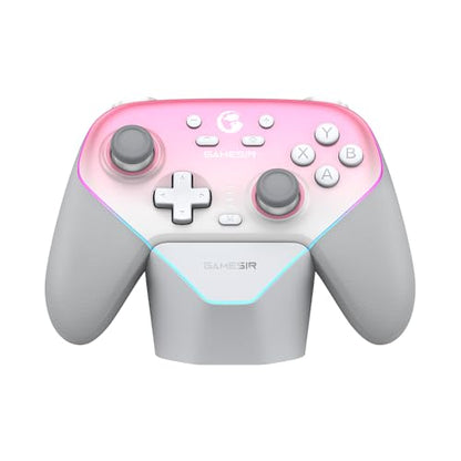 GameSir Super Nova Wireless Gaming Controller for PC/Switch/Switch 2/iOS/Android, 1000Hz Polling Rate, Hall Effect Stick & Trigger, Rubberized Grips, RGB Lighting, 1000mAh - Pink - color: Pink