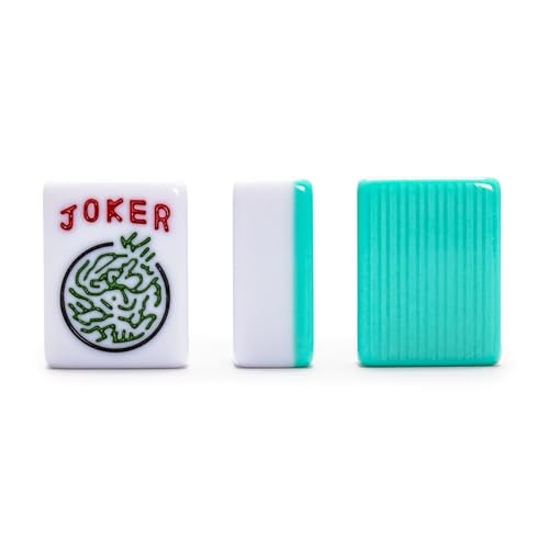 Yellow Mountain Imports American Mahjong Tiles, “Seabreeze” - 166 Melamine Pieces with Chinese Characters, Western Letters & Numerals, Tiles-Only Set - color: Seabreeze