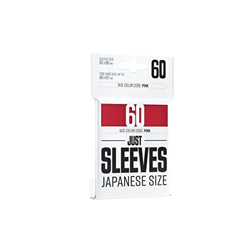 Just Sleeves | Pack of 50 Japanese Size Card Sleeves for Board Game and Card Games | 62 mm by 89 mm Card Sleeves | Professional Protection for TCG and LCGs | Red Color | Made by Gamegenic - color: Red