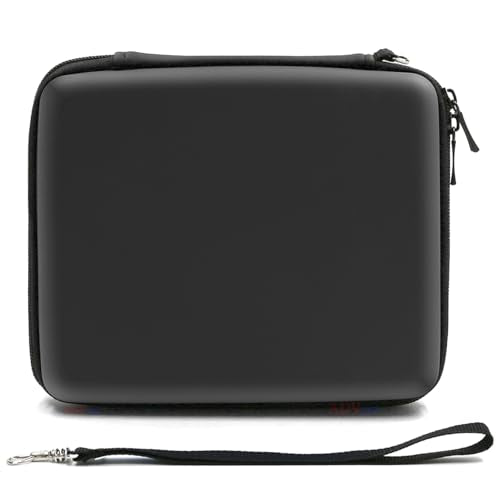 ADVcer 2DS Case, EVA Waterproof Hard Shield Protective Carrying Case with Hand Wrist Strap and Double Zipper Compatible with Nintendo 2DS (Black) - color: Black