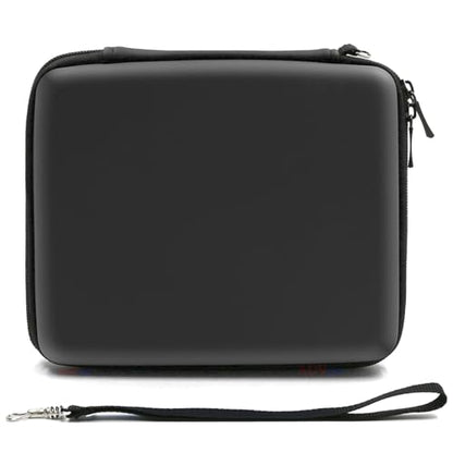 ADVcer 2DS Case, EVA Waterproof Hard Shield Protective Carrying Case with Hand Wrist Strap and Double Zipper Compatible with Nintendo 2DS (Black) - color: Black