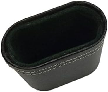 1Pcs Leather Dice Cup PU Leather Dice Shaker Cup Without Dice Quiet Shaking Portable Dice Cup for Backgammon Bar Party KTV Poker Liars Dice Party Games, Black