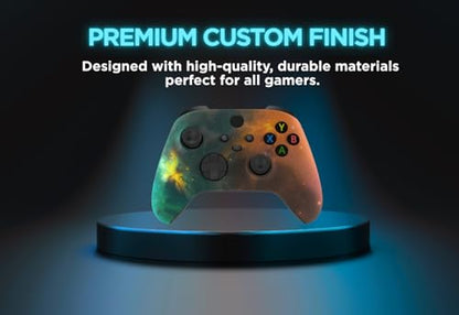 Stealth Controllers Wireless Controller for Xbox Series S, Xbox Series X, Xbox One - Soft Touch Feel - Custom Series S/X Controller (Green/Orange Galaxy) - color: Green/Orange Galaxy
