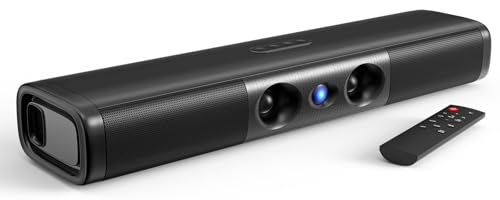 Saiyin Sound Bar with Enhanced Bass, Dual Larger Woofer & Dual Bass Ports | Sound Bar for Smart TV with 90W Peak Power, 17.1-inch Soundbar with Bluetooth5.3/TV-ARC/Optical/Auxiliary Inputs - size: 17.1 inches