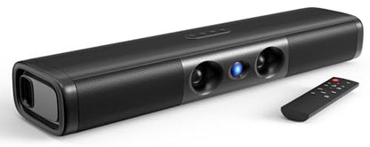 Saiyin Sound Bar with Enhanced Bass, Dual Larger Woofer & Dual Bass Ports | Sound Bar for Smart TV with 90W Peak Power, 17.1-inch Soundbar with Bluetooth5.3/TV-ARC/Optical/Auxiliary Inputs - size: 17.1 inches