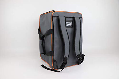 Allplay Game Haul Board Game Bag, Heavy-Duty Carry Case with Shoulder Strap | Padded Travel Bag for Board Games & Tabletop Storage | Large Capacity | Water-Resistant Design (Oxford Gray)