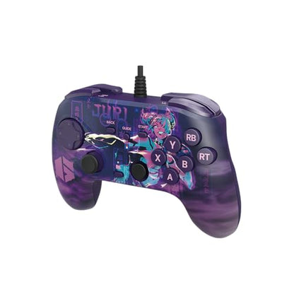 HORI Fighting Commander OCTA (Street Fighter 6 Juri Edition) for Windows PC - Tournament Grade Wired Fightpad Officially Licensed by Capcom