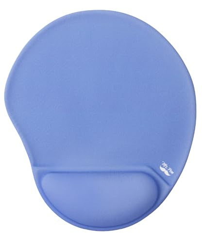 Mr. Pen- Ergonomic Mouse Pad with Wrist Rest | Dusky Blue-Purple Breathable Fabric with Memory Foam Cushion, Non-Slip Rubber Base, Gel Mouse Pad with Wrist Support - color: Dusky Blue-Purple