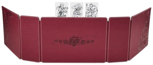Dragon Shield RPG: Game Master Companion: Blood Red – Compatible with Official DND Spell Cards - 6 Foam Trays with Room for a Total of Over 40 Miniatures of Various Sizes