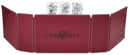 Dragon Shield RPG: Game Master Companion: Blood Red – Compatible with Official DND Spell Cards - 6 Foam Trays with Room for a Total of Over 40 Miniatures of Various Sizes