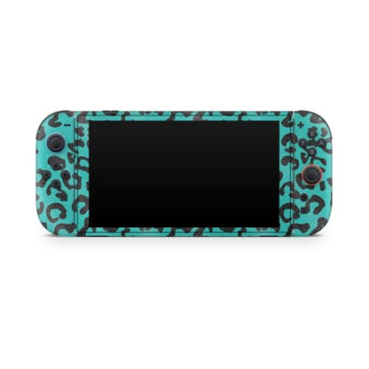 Glossy Glitter Gaming Skin Compatible with Nintendo Switch 2 Console Only - Teal Leopard - Premium 3M Vinyl Protective Wrap Decal Cover - Easy to Apply | Crafted in The USA by MightySkins - color: Teal Leopard, size: Switch 2 Console Skin Only, style: Glo