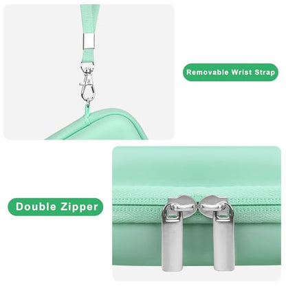 Canboc Hard Case for KODAK PIXPRO FZ55/ FZ45/ FZ43/ FZ53 16MP Digital Camera, Vlogging Camera Bag, Zipper Mesh Pocket fit Cable, SD Card, Mint Green (Case Only) - color: T-Mint Green