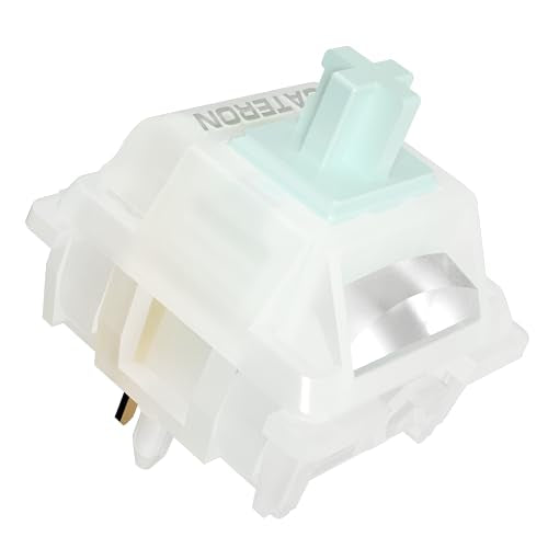 Gateron Milky Yellow Green Tea Pro V3 Keyboard Switches,Pre-lubed 5-Pin Tactile with Light Guide Pole for MX Mechanical Gaming Keyboard(Pro Brown V3,45Pcs) - color: Green Tea Pro V3, size: 45Pcs