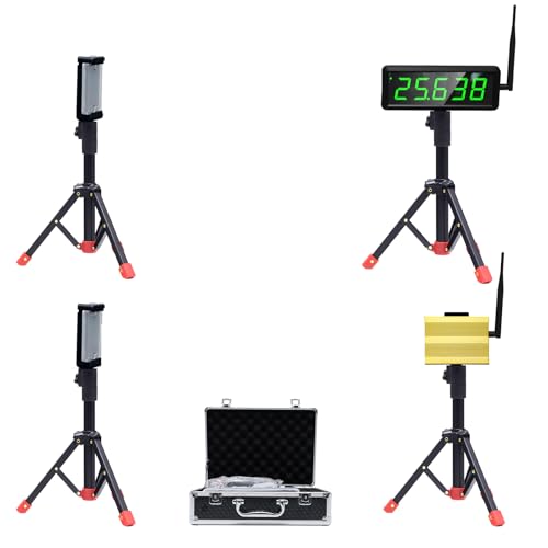 Sprint Timer for Track Wireless Race Clock, Stopwatch for Speed Training, Adjustable Tripod Precision Laser Racing Time（Smaller Tripod） - style: Smaller Tripod