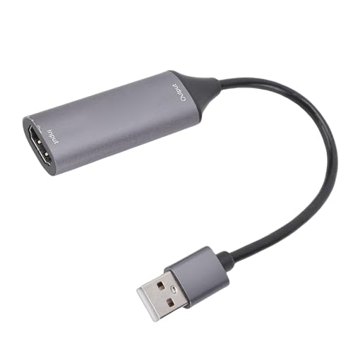 4K Video Capture Card, HDMI to USB3.0 with 1080P 60Hz Output, No External Power Needed, for Gaming Live Streaming Recording