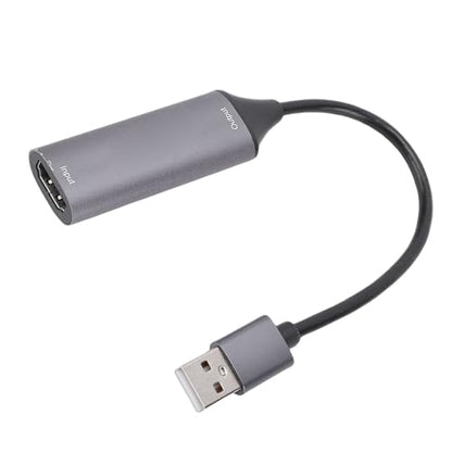 4K Video Capture Card, HDMI to USB3.0 with 1080P 60Hz Output, No External Power Needed, for Gaming Live Streaming Recording