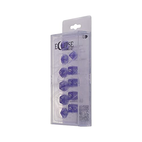 Ultra PRO - Eclipse 11 Dice Set (Royal Purple) - Great Dice Set for All Kinds of Card Games and Board Games Such As, DND, MTG, and RPG - UP Your Game with Ultra PRO - color: Royal Purple