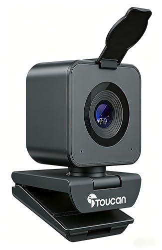 TOUCAN 1080P Webcam for pc, Webcam with Microphone for Laptop, Plug and Play USB Web Cam, 90°View Computer Camera, External Camera for Streaming, Skype, Zoom, FaceTime, Hangouts, MacBook/Tablet - style: W3001+Webcam