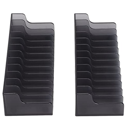 Estink Game Card Storage Stand 24-Slot ABS Tabletop Display Rack | Durable plastic , holds 12 cartridges and 12 discs, compact media shelf, fits Switch and Lite gaming setups,