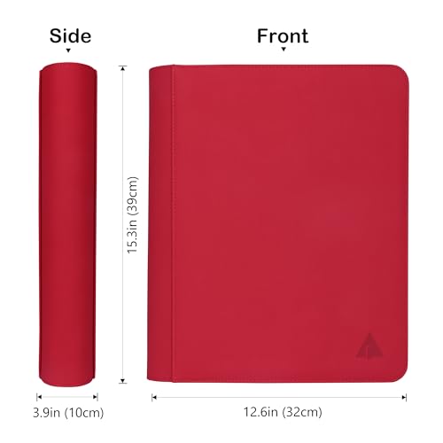Top loader Binder, Holds 504 Top loaders, 9-Pocket Top Loader Binders with Sleeves for TCG & Sports Cards in 3'' x 4'' Top loaders -Red - color: Red