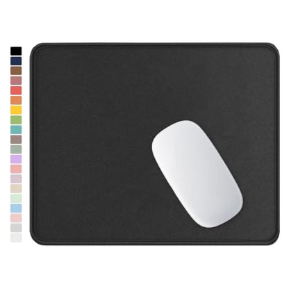 Hsurbtra Mouse Pad, Premium-Textured Square Mousepad 10.2 x 8.3 Inch, Stitched Edge Anti-Slip Waterproof Rubber Pretty Cute Computer Mat for Office Gaming Laptop Women Kids Jet Black - color: Jet Black, size: Square Mousepad (10.2" x 8.3")