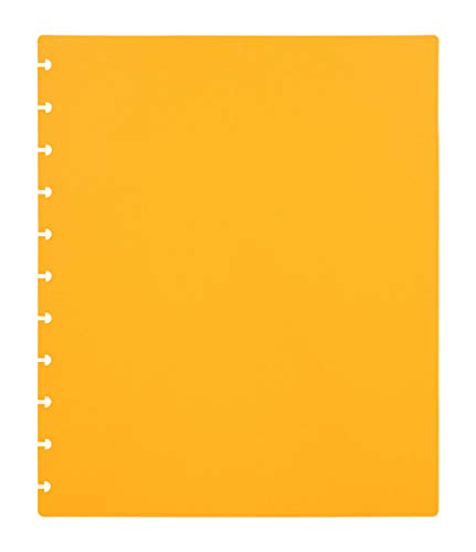 Talia Discbound Notebooks, Planner, Customizable, (BBQ Mustard, Letter (8.5in x 11in)) - color: Bbq Mustard, size: Letter (8.5in x 11in)