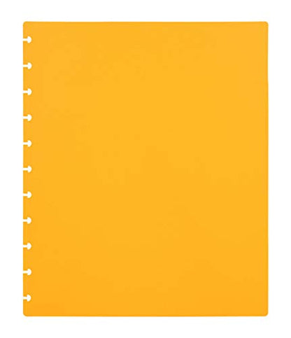 Talia Discbound Notebooks, Planner, Customizable, (BBQ Mustard, Letter (8.5in x 11in)) - color: Bbq Mustard, size: Letter (8.5in x 11in)